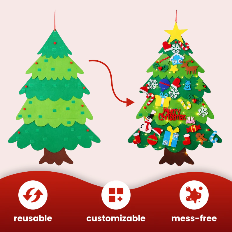 felt christmas tree